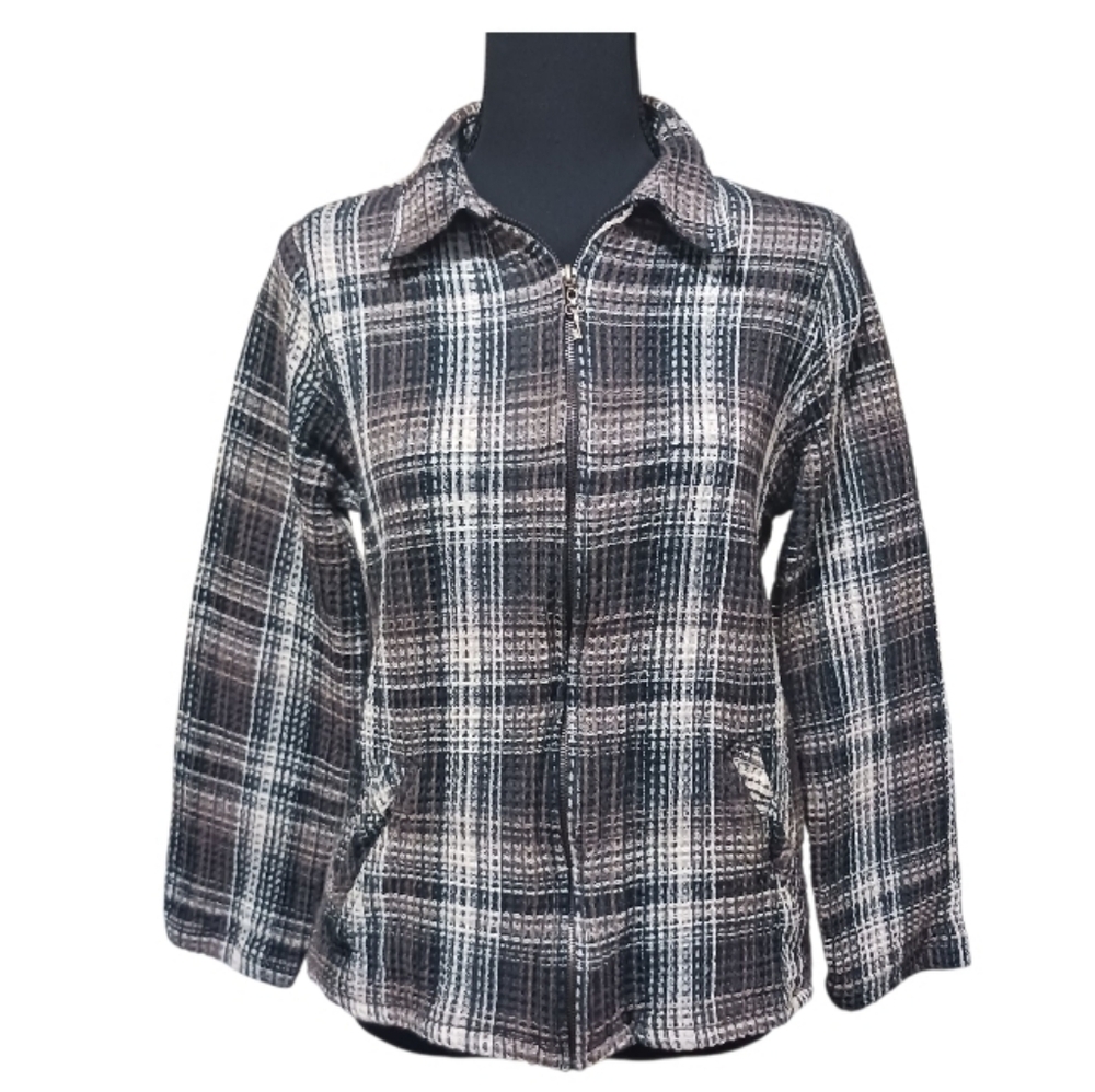 Vintage Ms. Lee Woven Plaid Shacket